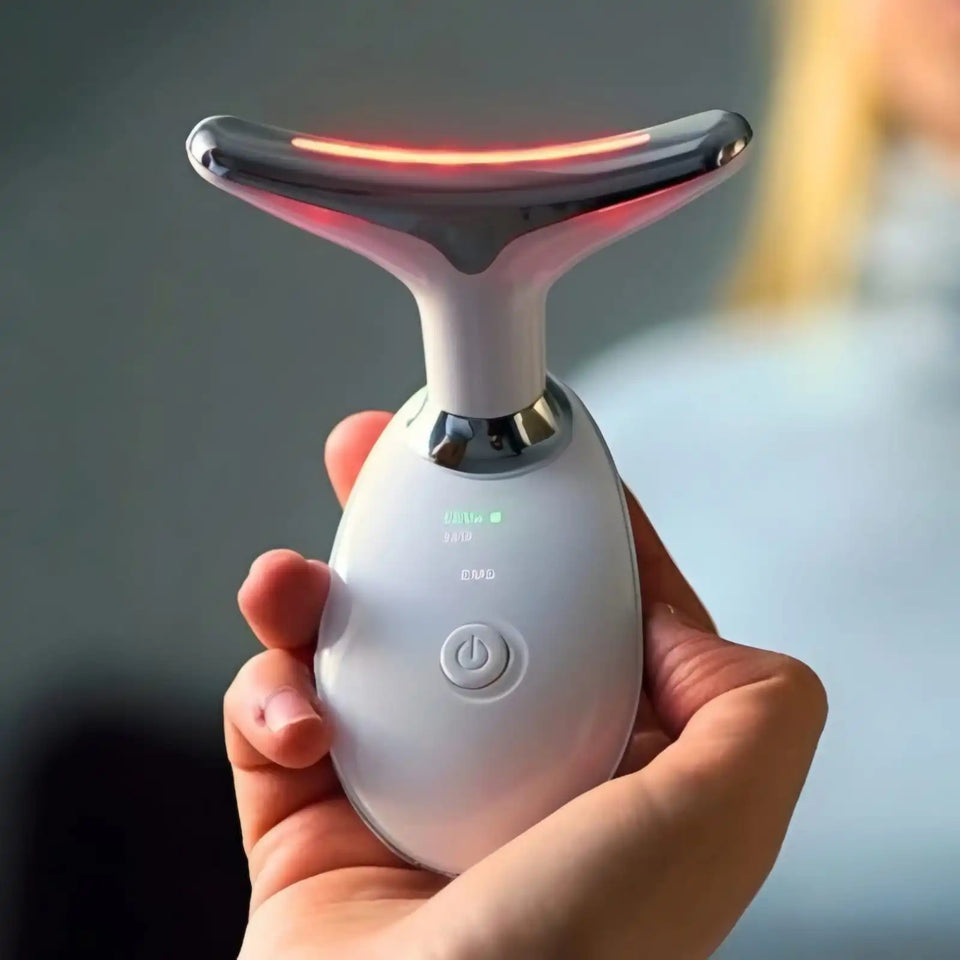 MASAJEADOR FACIAL LED CON LUZ PULSADA